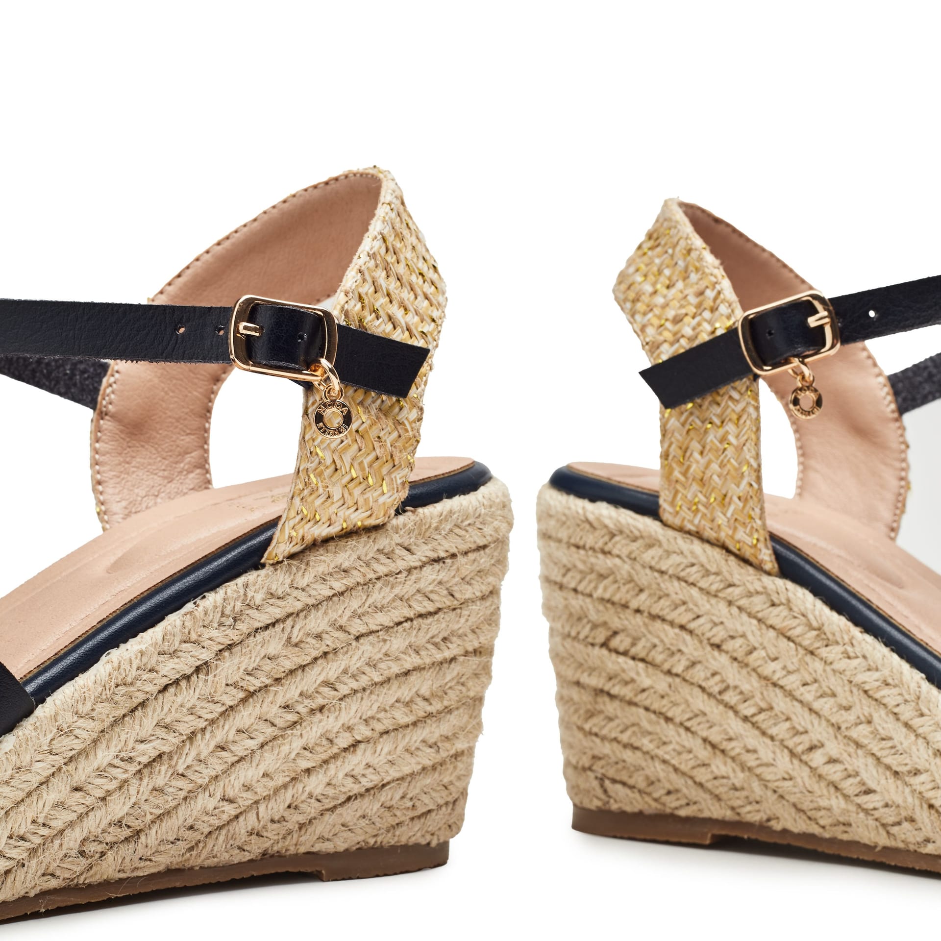 Moda In Pelle Moda In Pelle Women's 'Nolaa' Porvair Wedges in Navy - 4