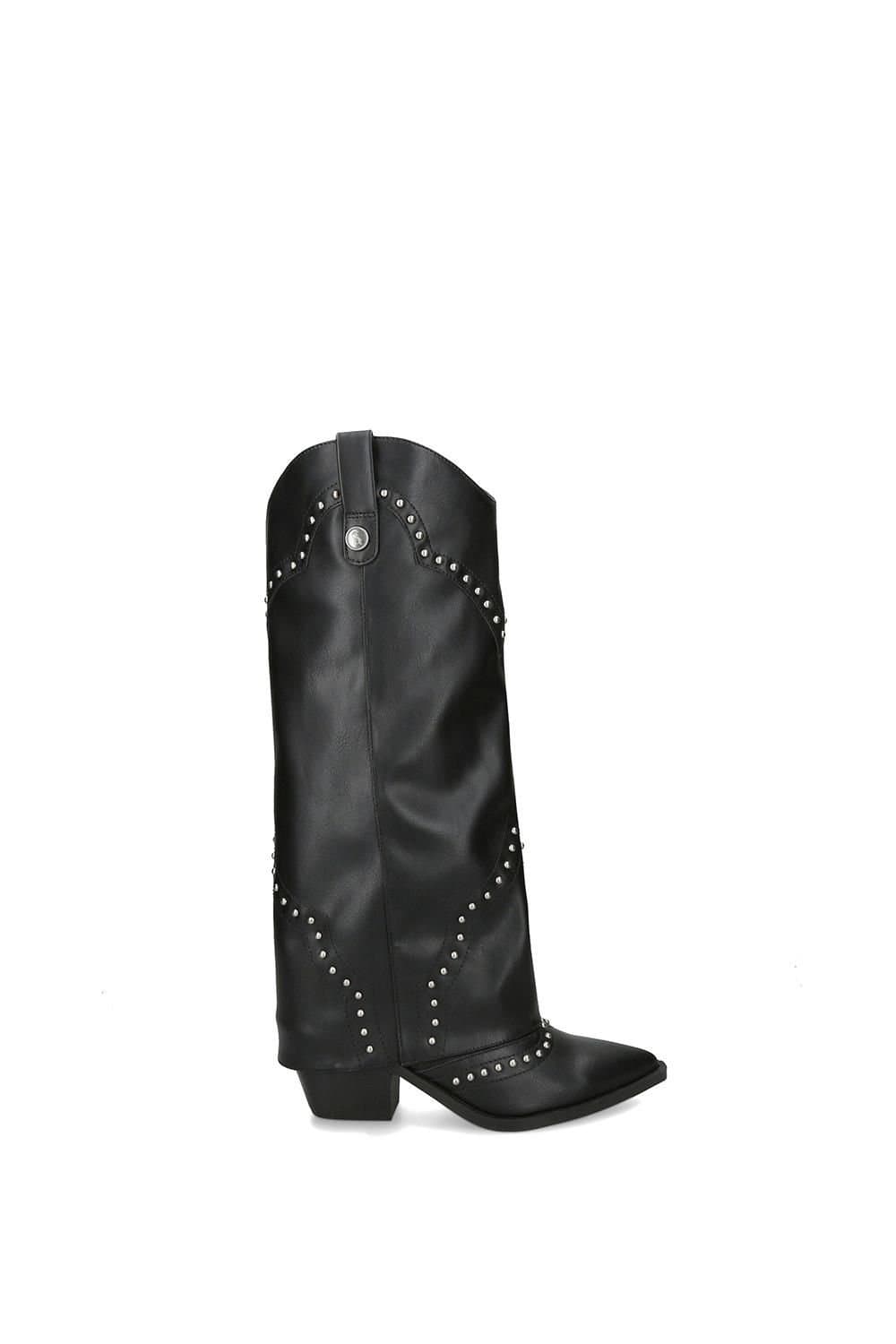 Steve Madden Steve Madden Black Leather High Leg Boots