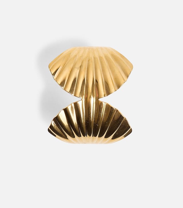 Public Desire Gold Tone Adjustable Shell Cuff Bracelet Public Desire New Look - 2