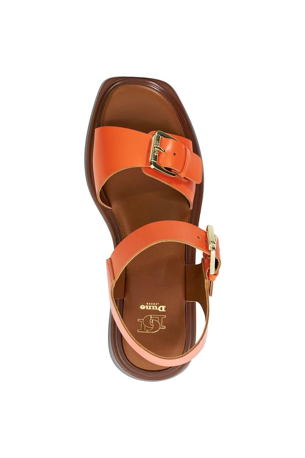 Dune London Dune London Women's 'Loells' Leather Sandals in Orange - 4