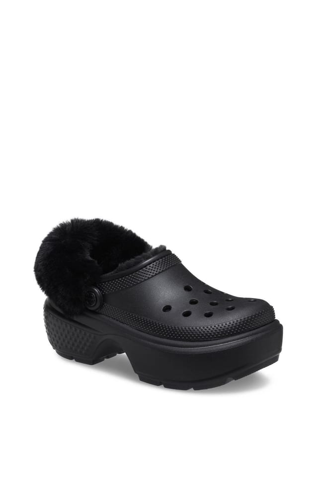 Crocs Crocs Women's Stomp Lined Clog in Black - 2