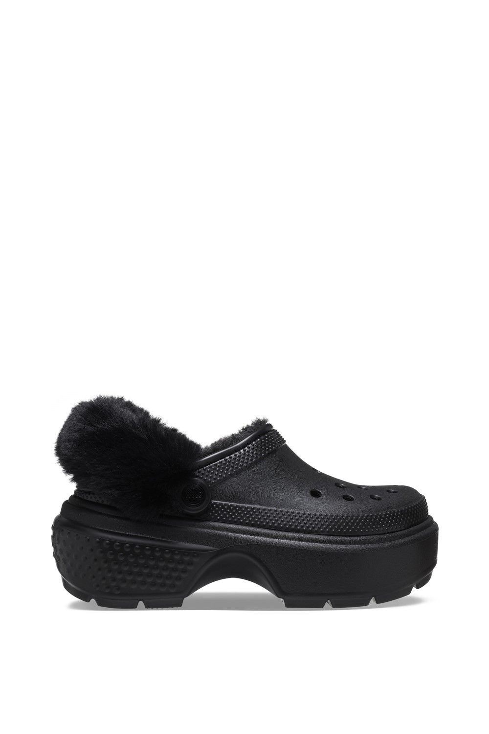 Crocs Crocs Women's Stomp Lined Clog in Black - 3