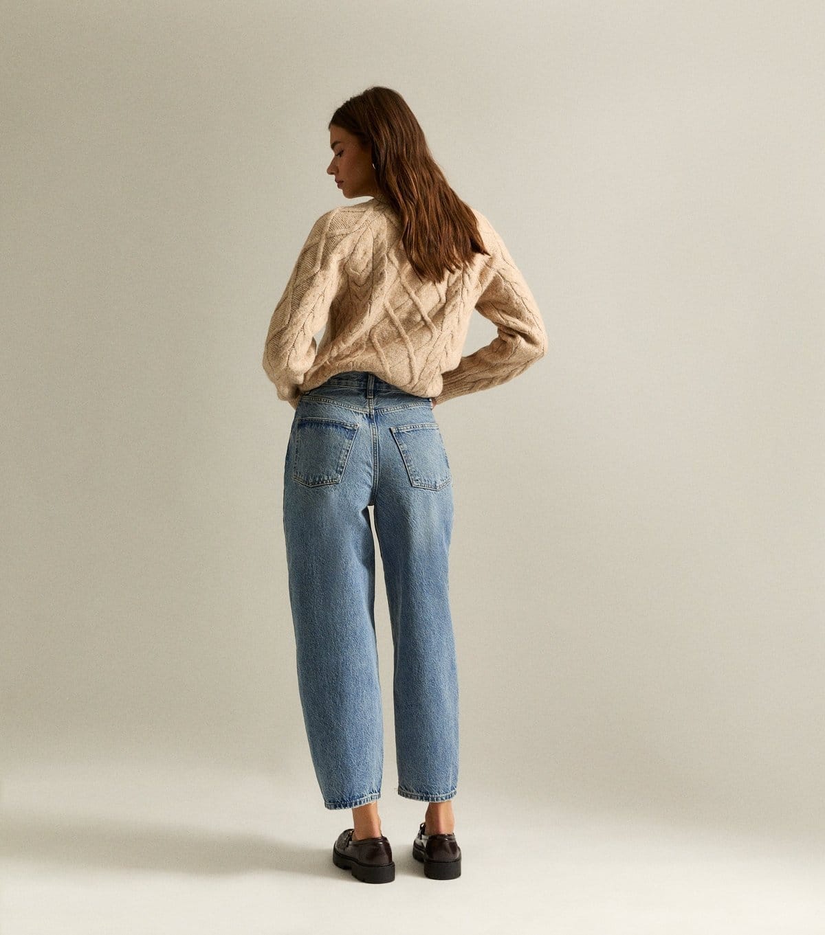 New Look Women's Blue Ankle Grazer Barrel Leg Jeans New Look - 4