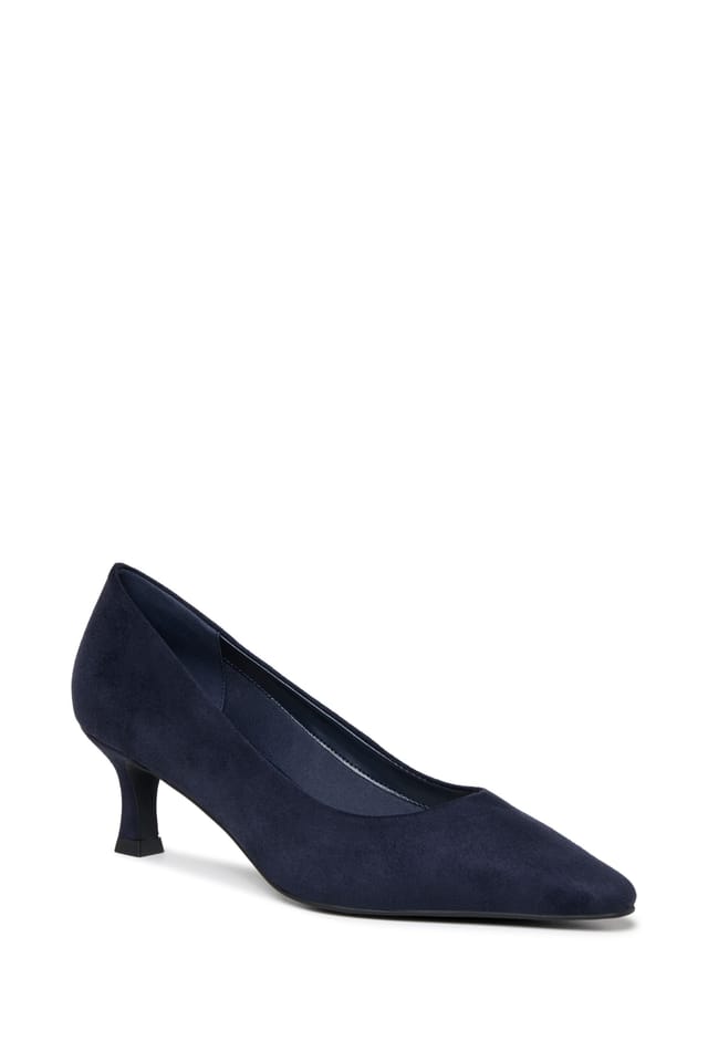 Paradox London Paradox London Women's Tova' Stiletto Heel Court Shoes in Navy - 3