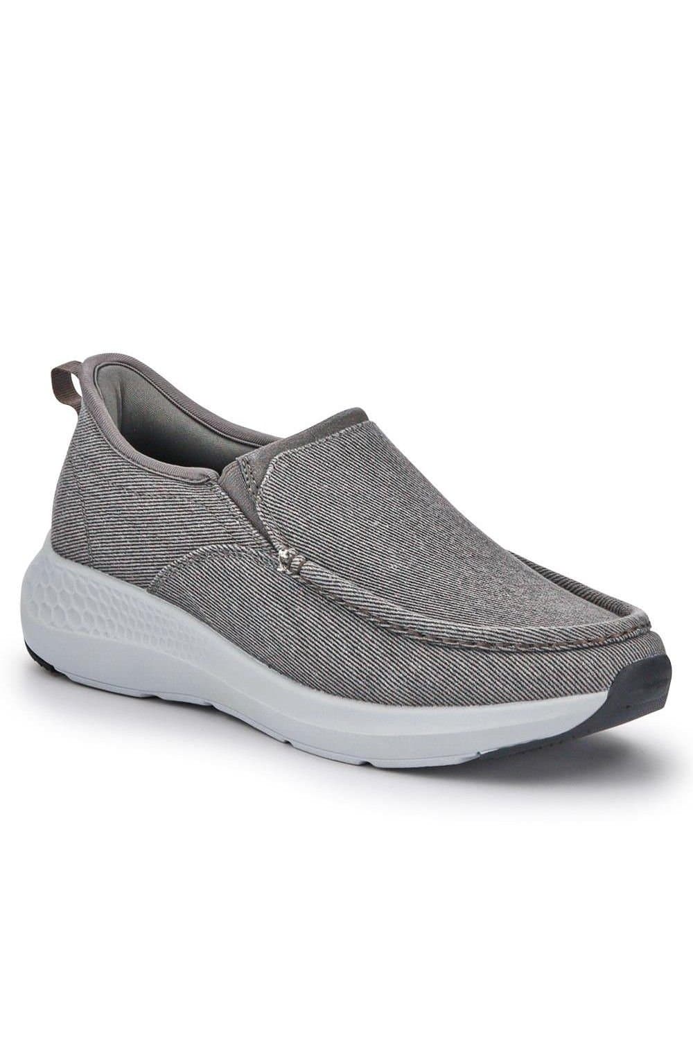 Pavers Pavers Men's Easy Step In Wide Fit Laceless Trainers in Grey