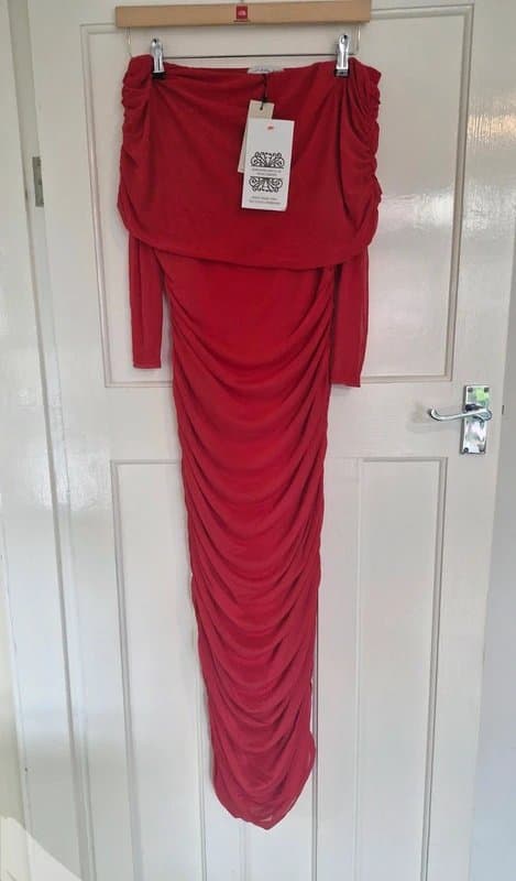 Never Fully Dressed Never Fully Dressed Red Maxi Dress