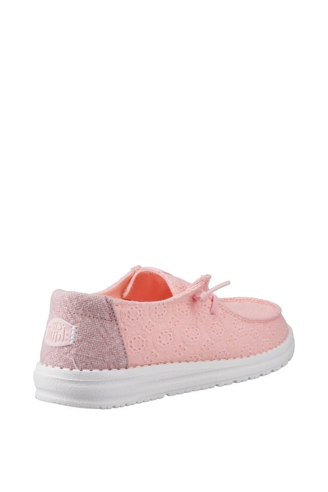 Hey Dude Hey Dude Women's Wendy Eyelet Lace Shoes in Pale Pink - 2