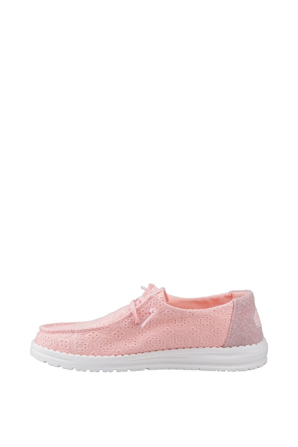 Hey Dude Hey Dude Women's Wendy Eyelet Lace Shoes in Pale Pink - 4