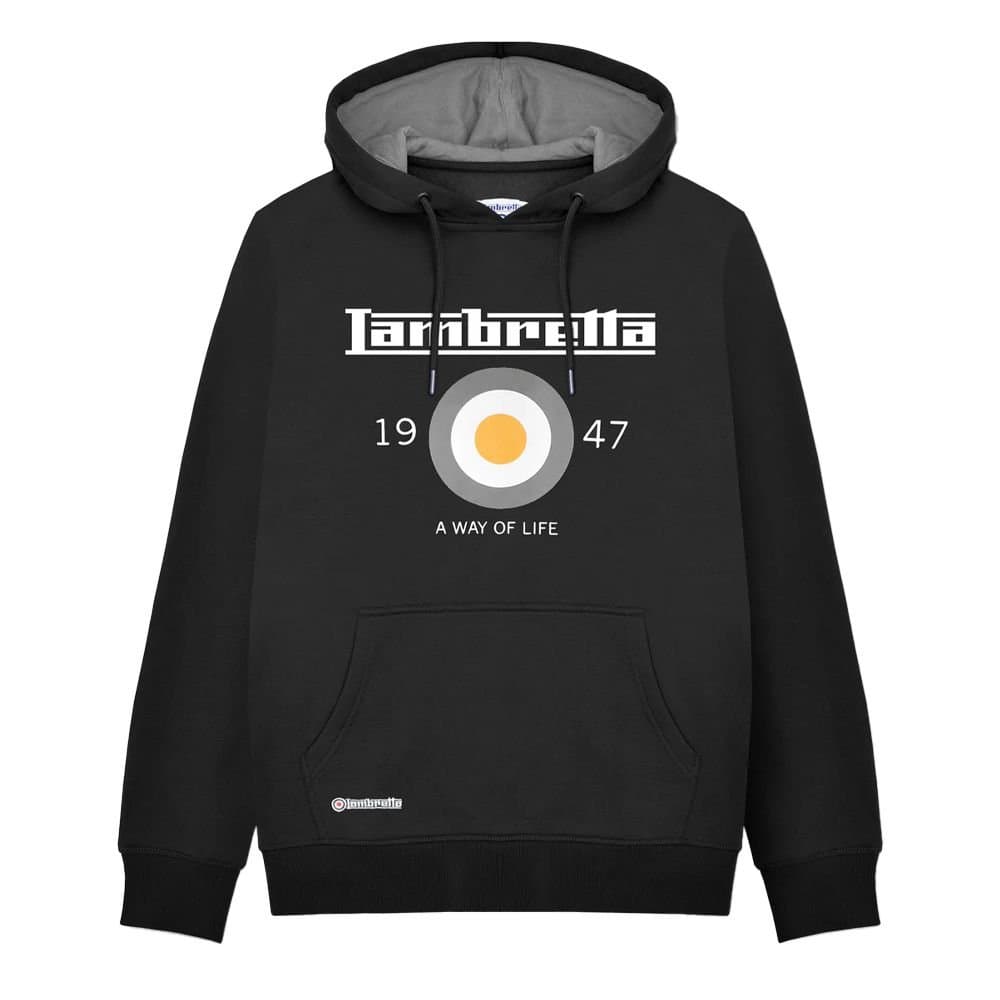 Lambretta Lambretta Men's AW24 Target Hoodie in Black