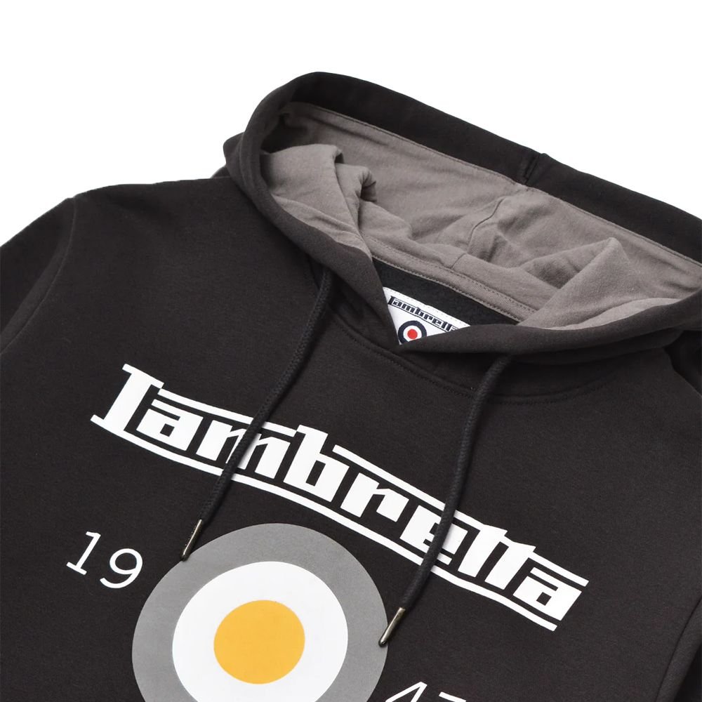 Lambretta Lambretta Men's AW24 Target Hoodie in Black - 3