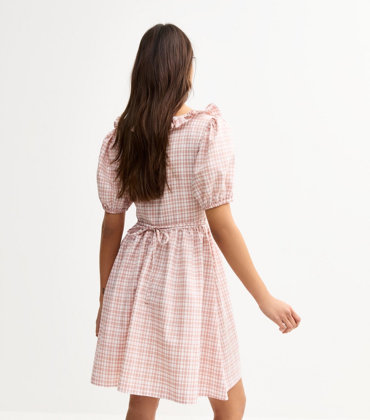 New Look Women's Pink Check Patterned Mini Dress New Look - 4