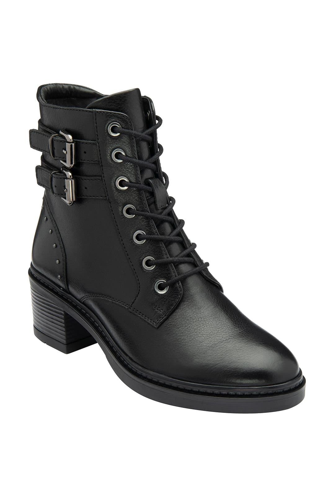 Lotus Lotus Women's 'Parton' Leather Ankle Boots in Black