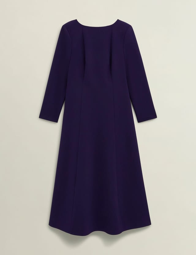 Hobbs London Hobbs London Women's Leonora Midi Dress in Aubergine - 2