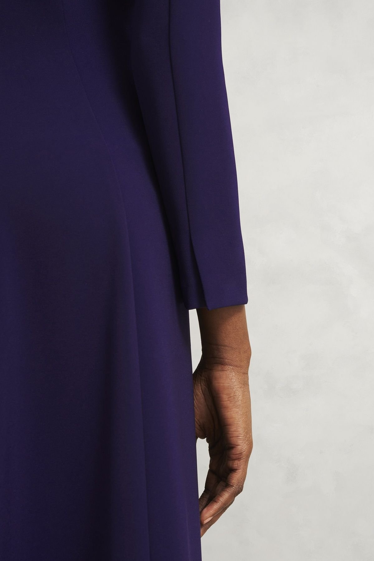 Hobbs London Hobbs London Women's Leonora Midi Dress in Aubergine - 3