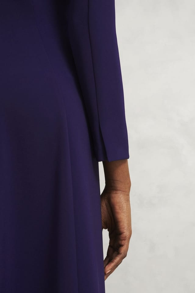 Hobbs London Hobbs London Women's Leonora Midi Dress in Aubergine - 3
