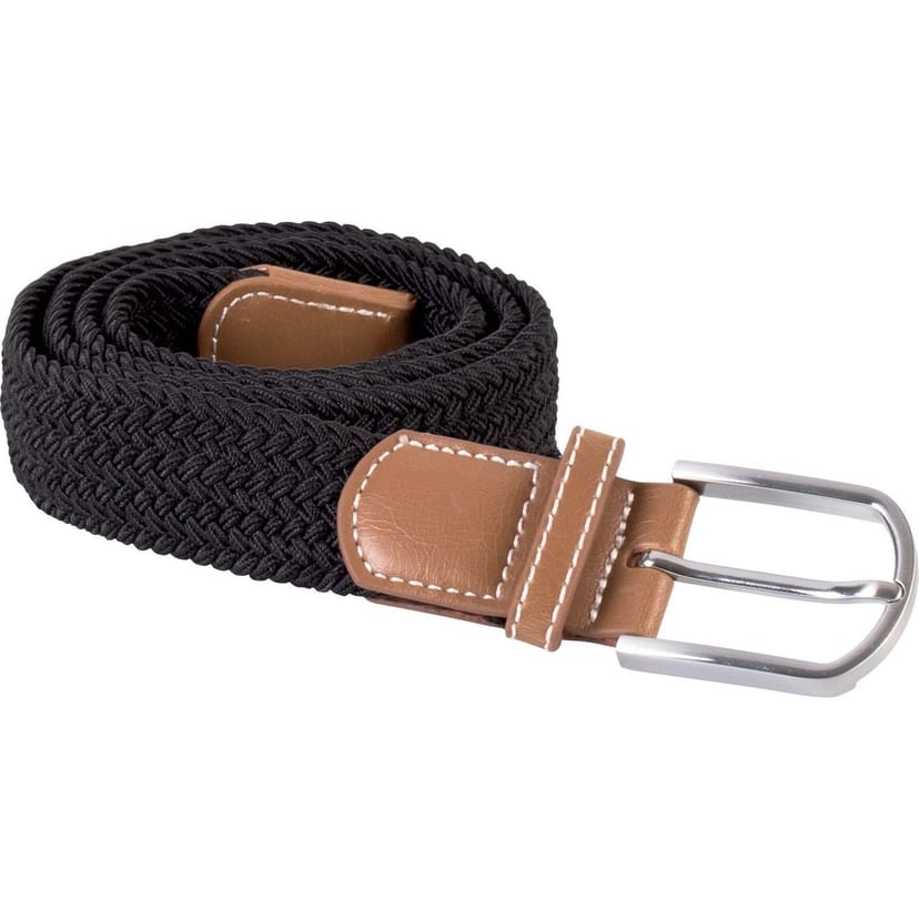 K-UP K-UP Men's Braided Elasticated Belt in Black - 1