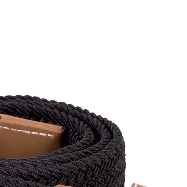 K-UP K-UP Men's Braided Elasticated Belt in Black - 2