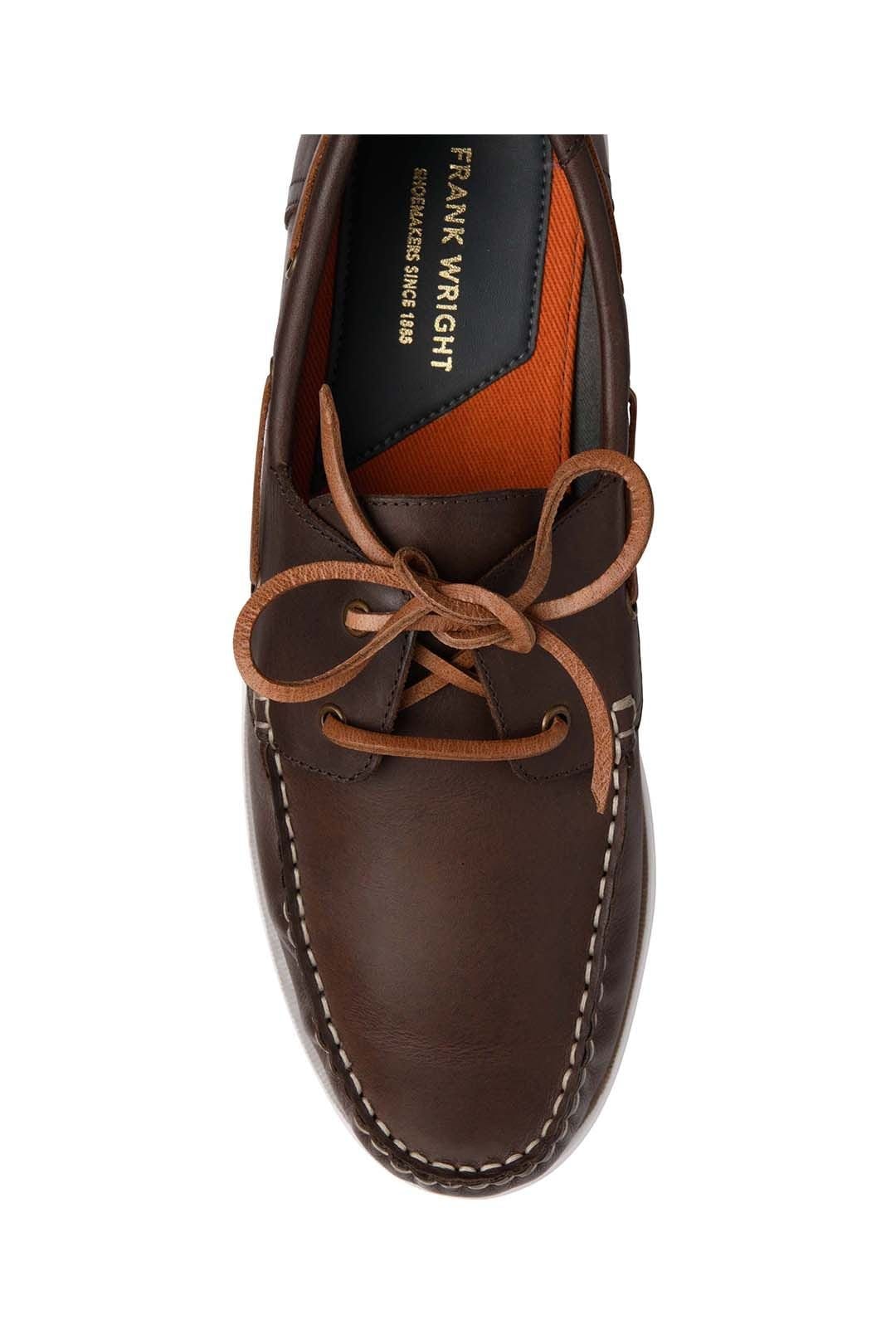 Frank Wright Frank Wright Men's Leather 'Reaney' Boat Shoes in Brown - 4