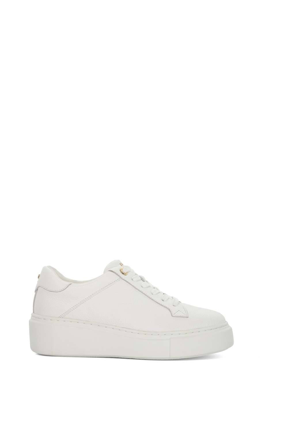 Dune London Dune London Women's 'Evienne' Leather Trainers in White - 3