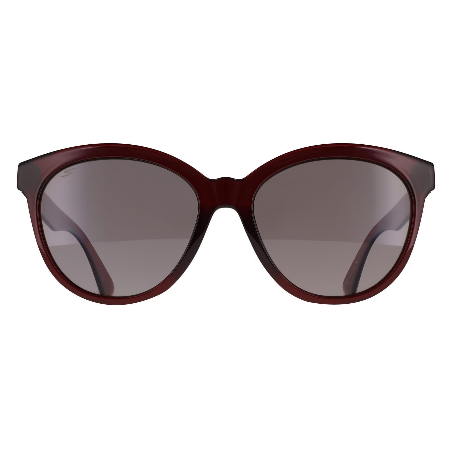 Serengeti Serengeti Women's Cat Eye Shiny Milky Red Saturn Polarized Smoke Endee