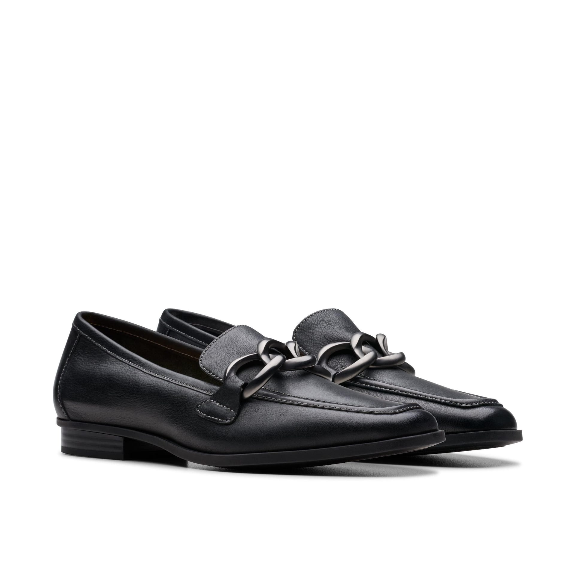 Clarks Clarks Women's Sarafyna Iris Loafer Black Soft Slip Ons, Loafers - 4