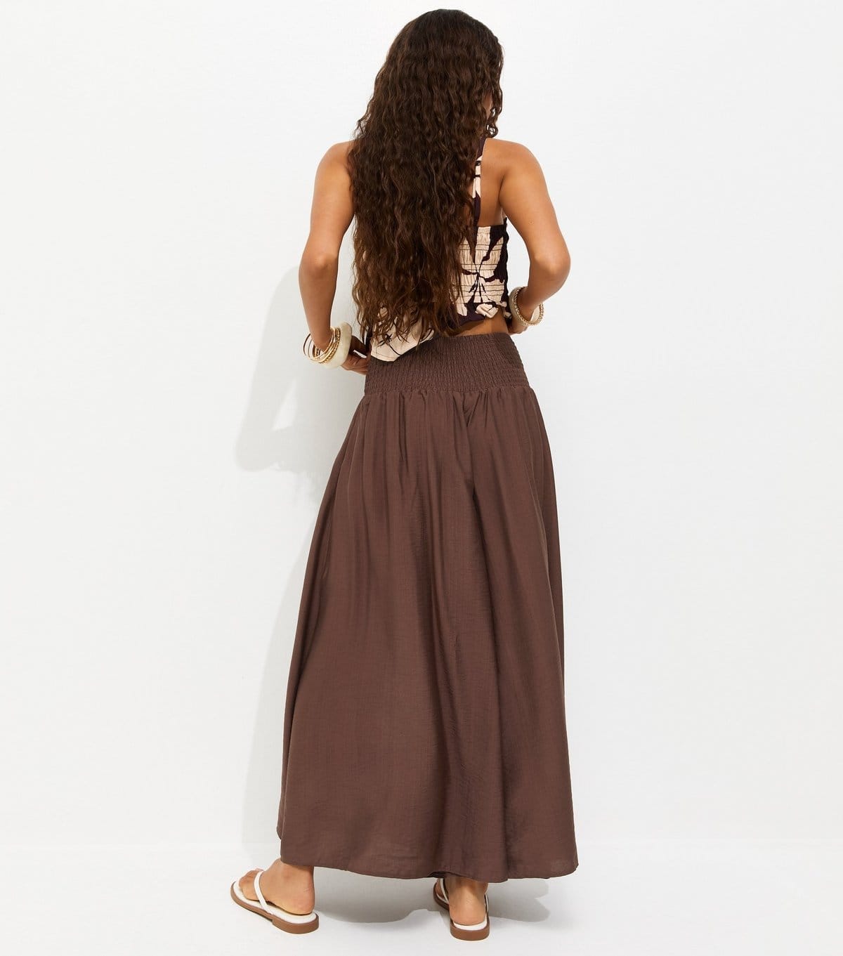 New Look Women's Petite Dark Brown Palazzo Wide Leg Trousers New Look - 4