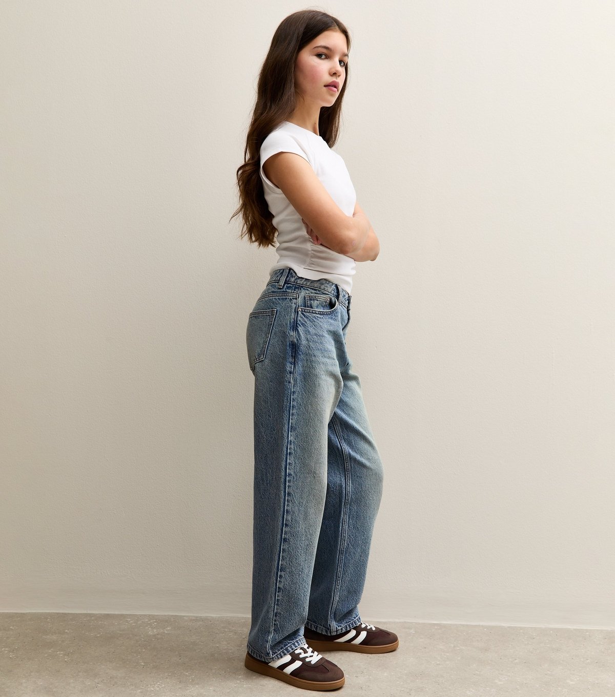 New Look Girls' Blue Baggy Fit Jeans New Look - 3