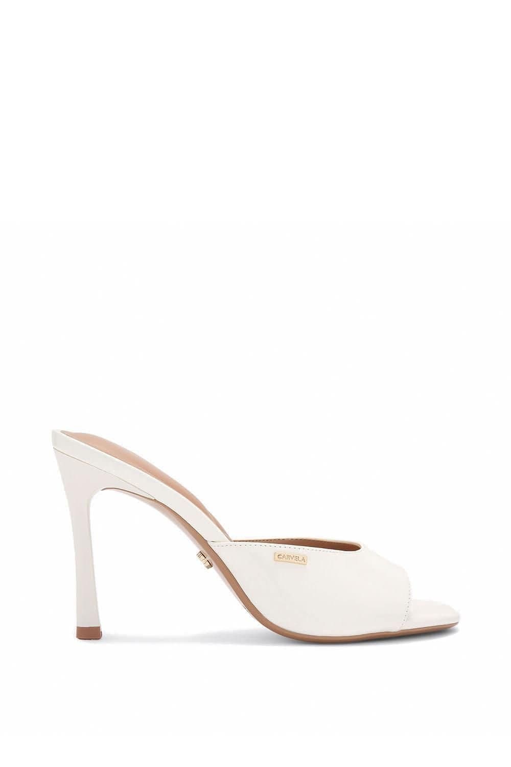 Carvela Carvela Women's White Patent Heel Mules