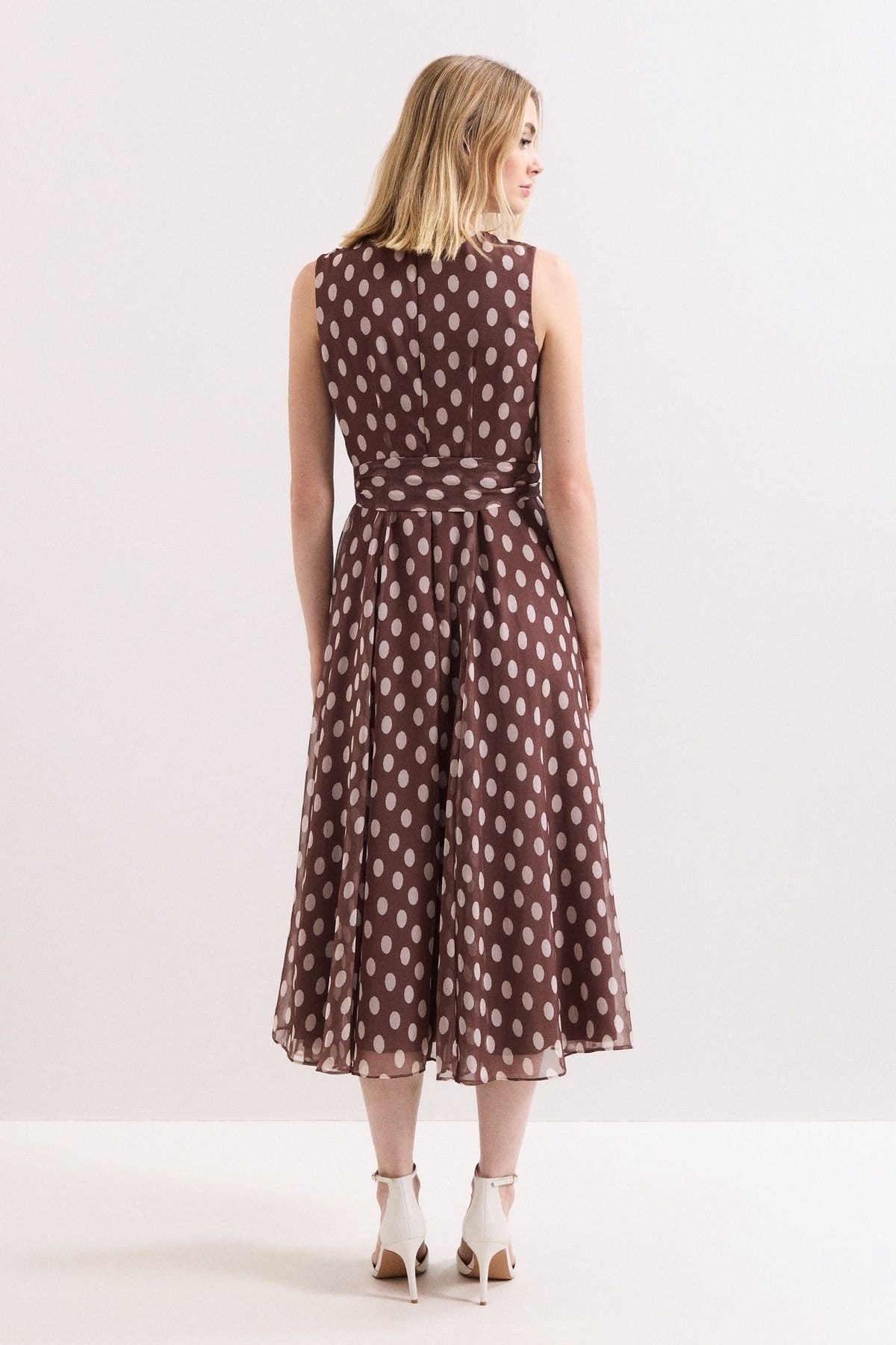 Phase Eight Phase Eight Women's Petite Lucinda Dress in Chocolate - 4