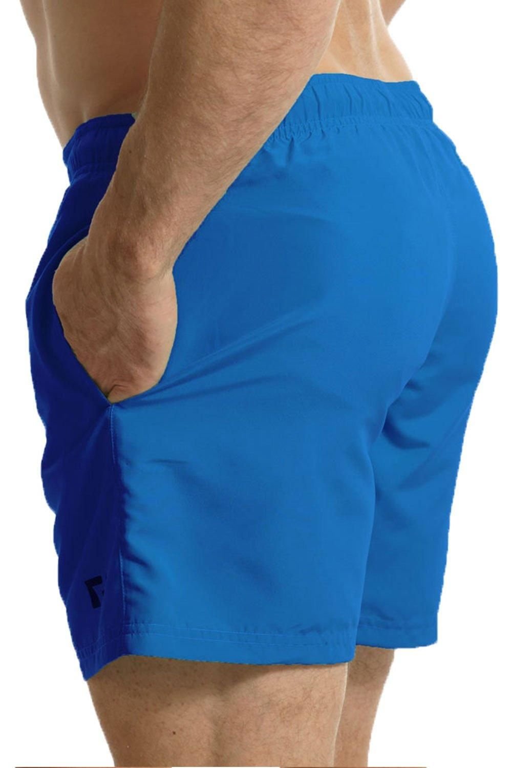 RIPT Essentials RIPT Essentials Men's Plain Swim Shorts in Blue - 3