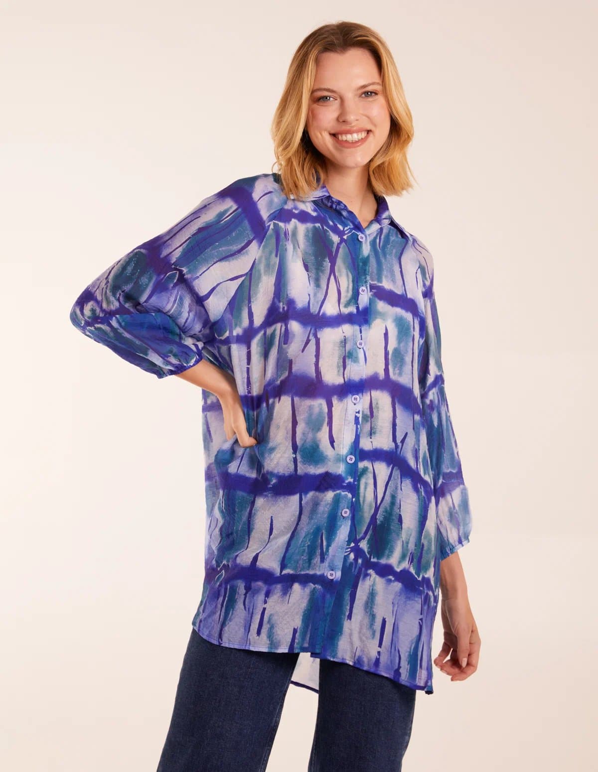 Blue Vanilla Tie Dye Shirt