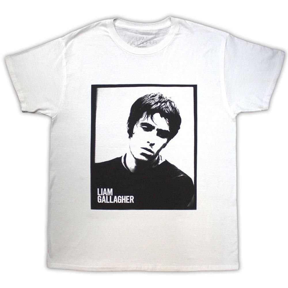 Liam Gallagher Liam Gallagher Men's Framed Photo T-Shirt in White