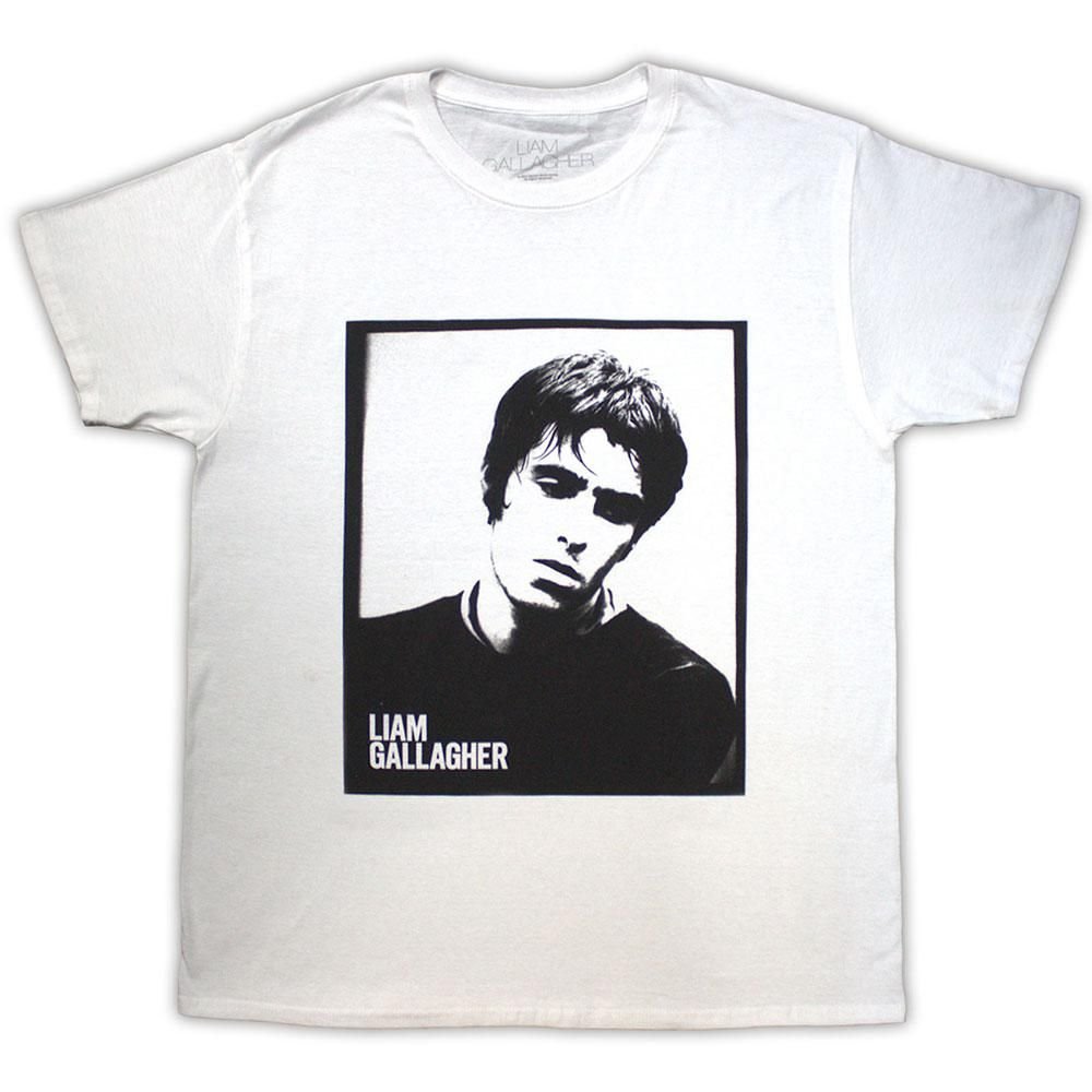 Liam Gallagher Liam Gallagher Men's Framed Photo T-Shirt in White - 2