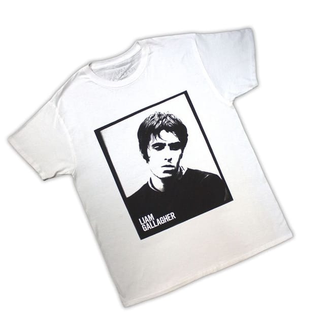 Liam Gallagher Liam Gallagher Men's Framed Photo T-Shirt in White - 2