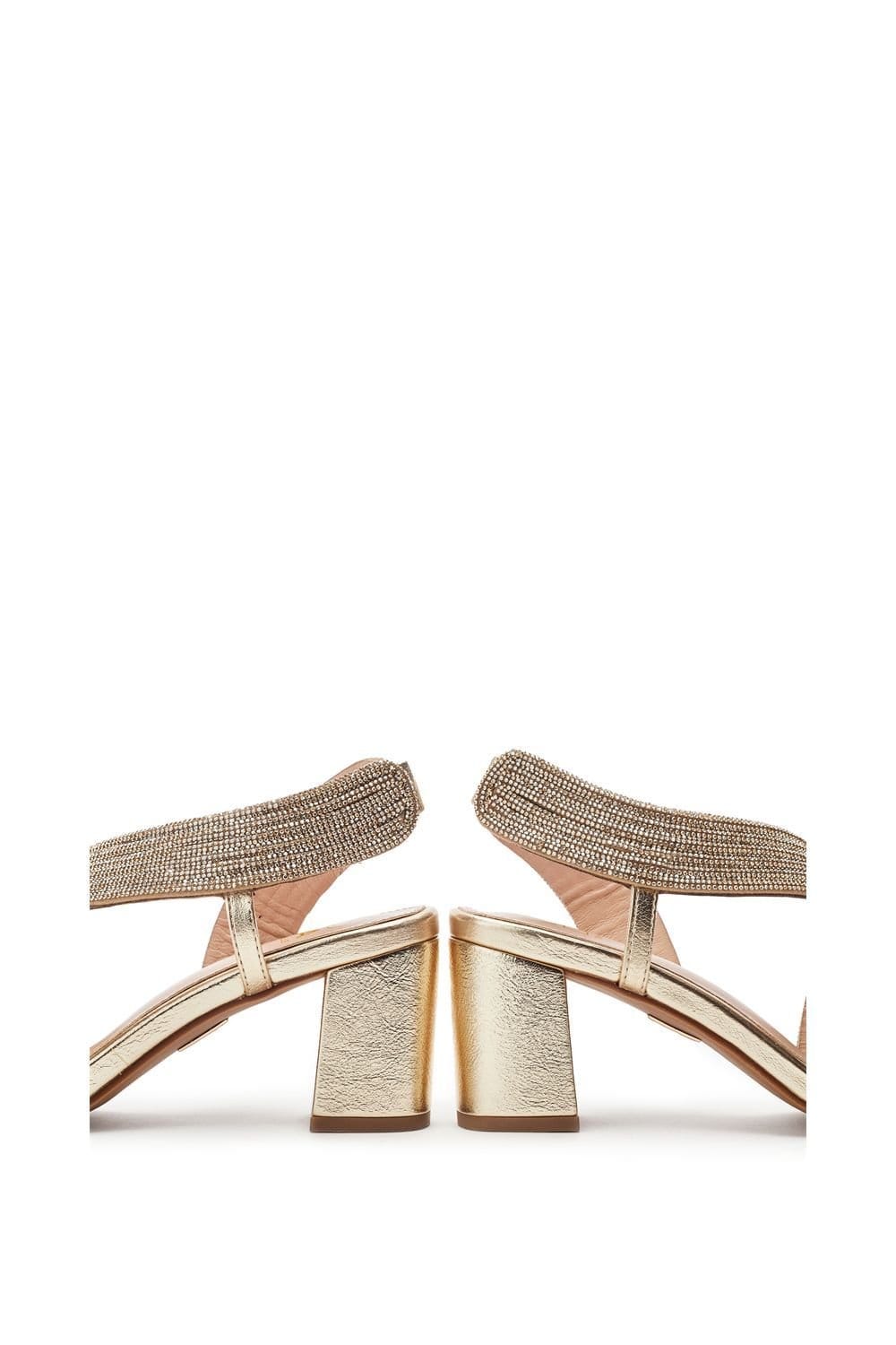 Moda In Pelle Moda In Pelle Women's 'Nikkia' Porvair Heeled Sandals in Gold - 4