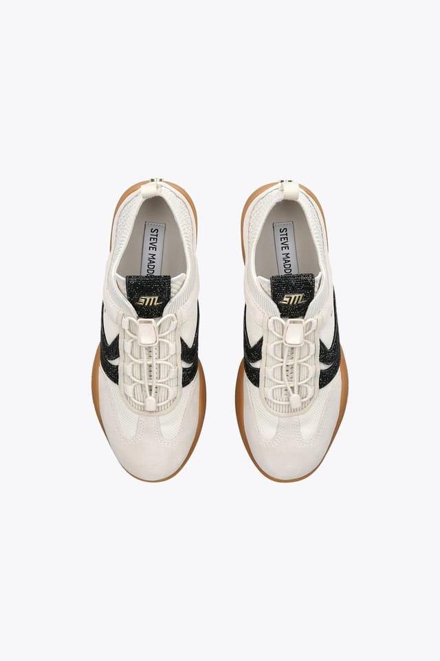 Steve Madden STEVE MADDEN Women's 'Biscottie' Trainers in Cream - 2