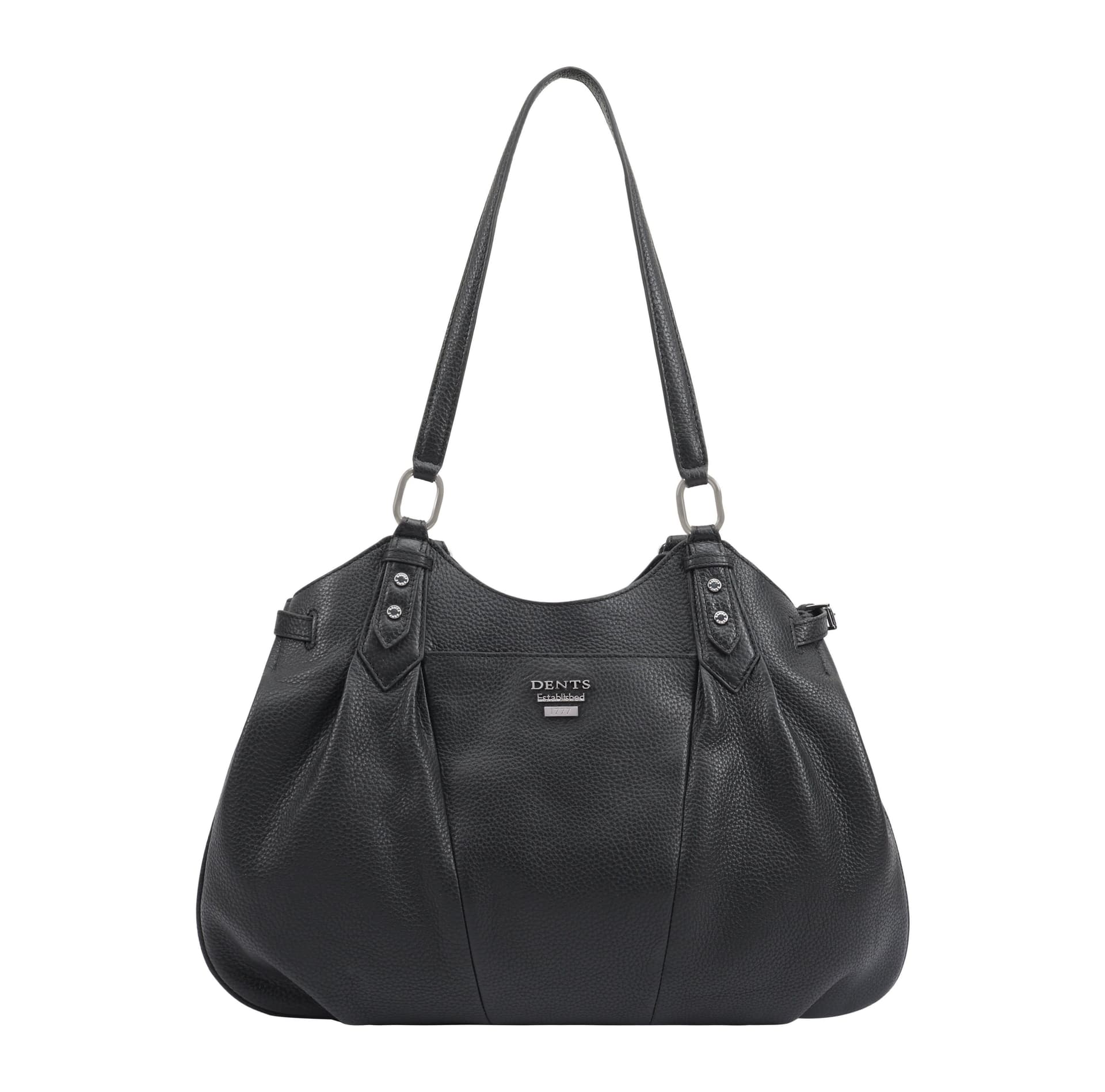 Dents Dents Women's Eloris Leather Shoulder Bag in Black