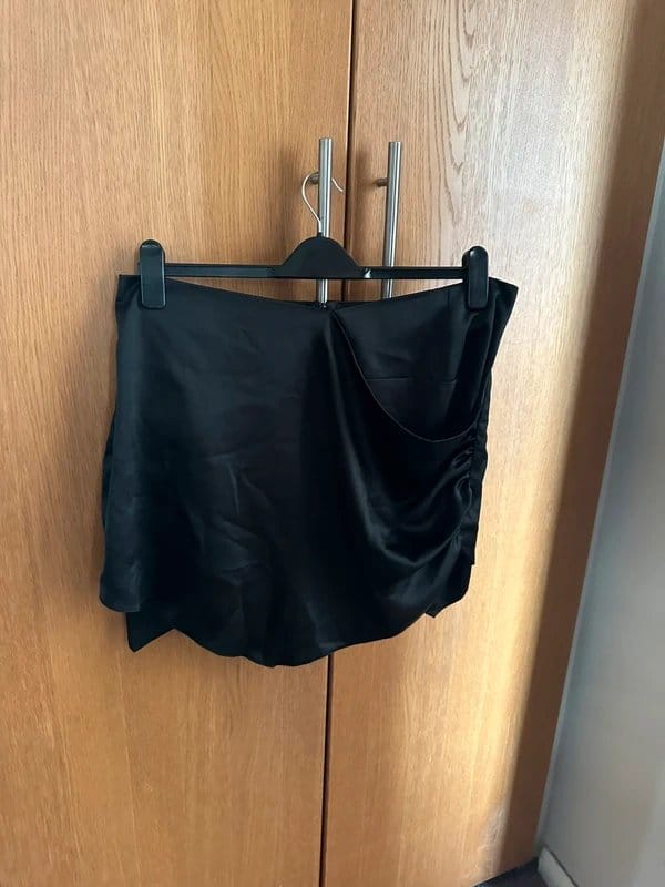 ASOS Satin black mini skirt - 1