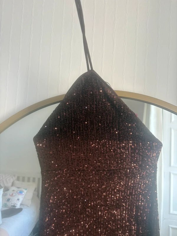 ASOS Design ASOS design Brown Sequin Maxi Dress - 1