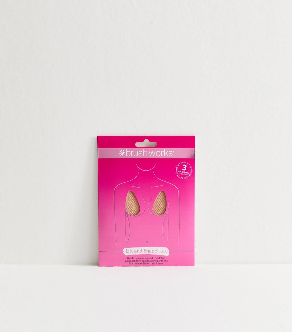 Brushworks Pack of 3 Light Pink Lift and Shape Tape Brushworks New Look