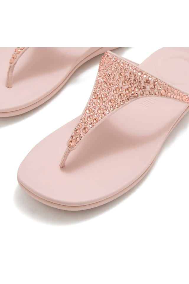 FitFlop FitFlop Women's Solay Mixed-Crystal Toe-Post Sandals Nude - 2