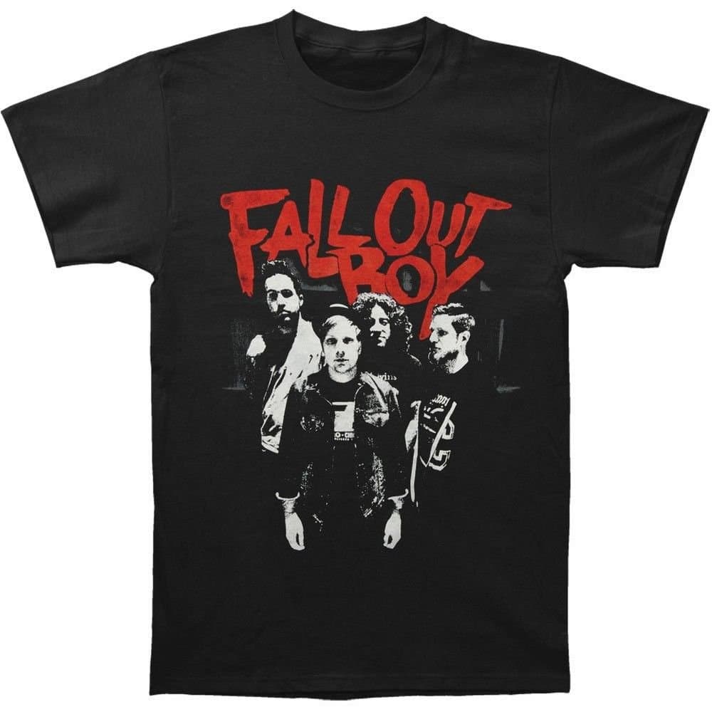 Fall Out Boy Fall Out Boy Men's Punk Scratch T-Shirt in Black
