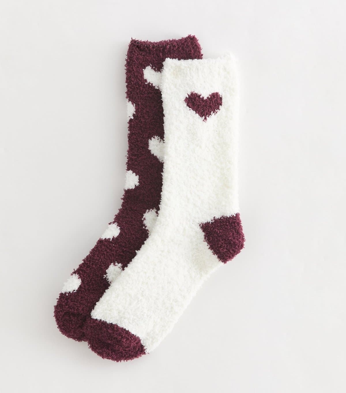 New Look New Look Red Heart Pattern Cosy Knit Socks Pack Of 2