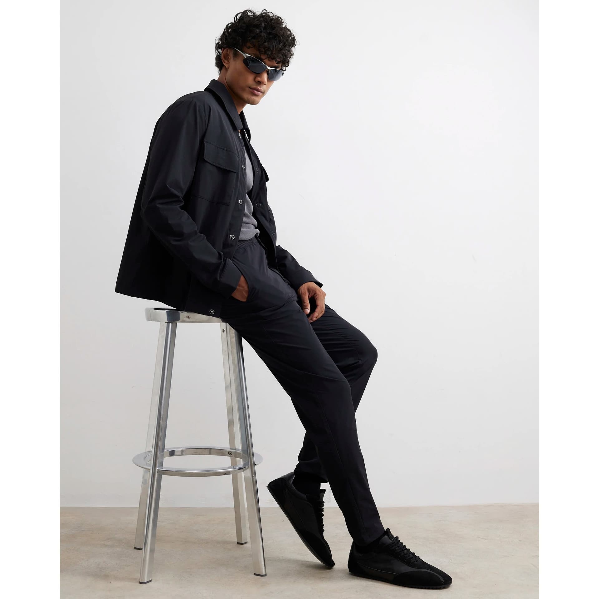 River Island Mens River Island Black Skinny Fit Trousers