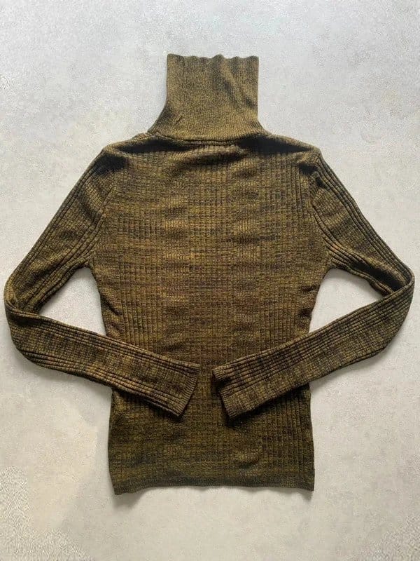 Bershka Dark Green Knitted Turtle Neck Sweater