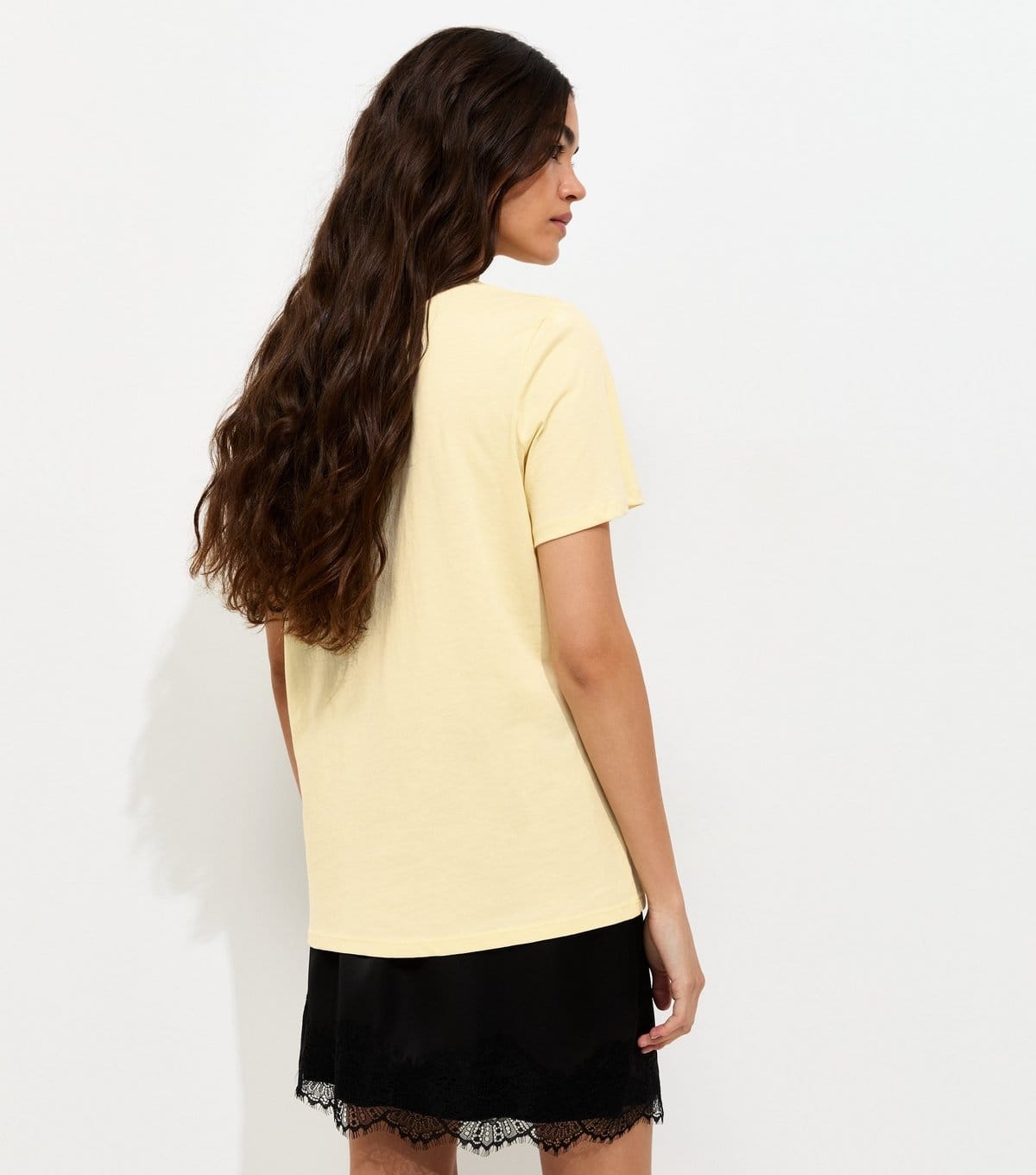 New Look Women's Light Yellow Cotton Meet Me in LA T-Shirt New Look - 4