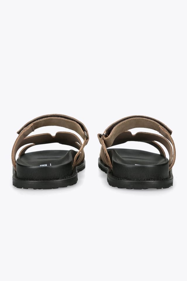 Steve Madden STEVE MADDEN Men's 'Manu 275' Suede Sandals in Taupe - 3
