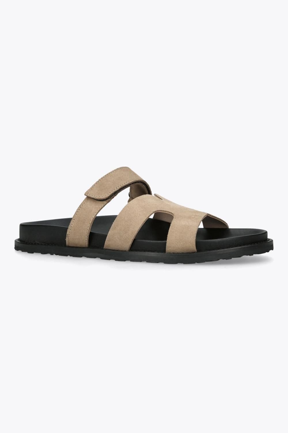Steve Madden STEVE MADDEN Men's 'Manu 275' Suede Sandals in Taupe - 4