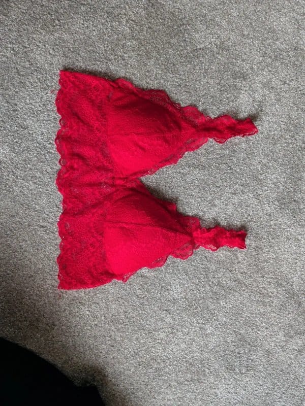 ASOS Red Lace Padded Bralette