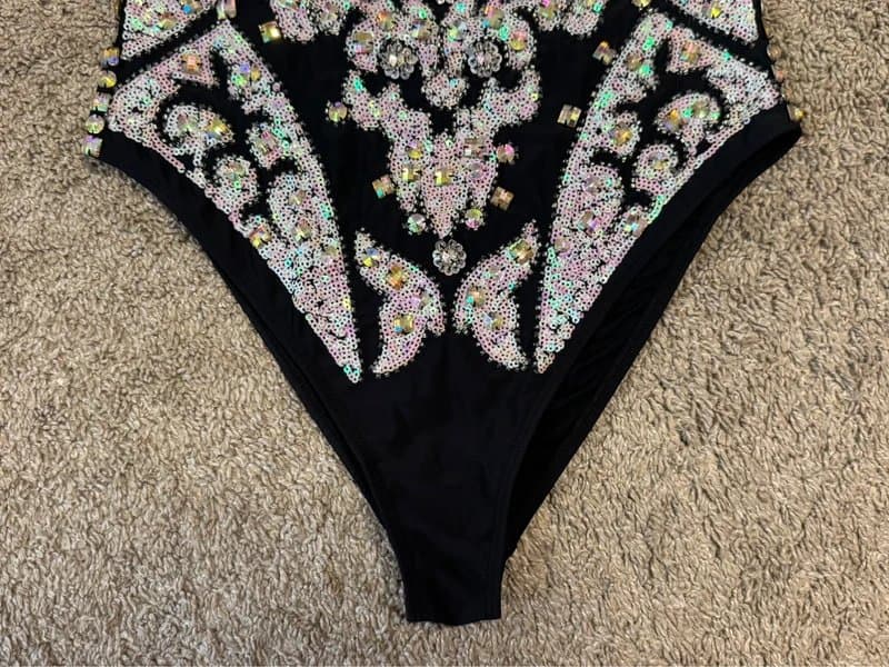ASOS Festival Crystal Swimsuit